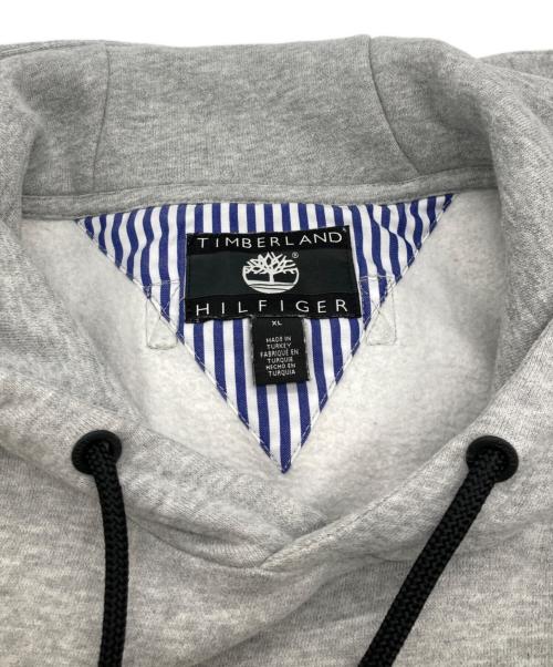 Timberland（ティンバーランド）Timberland (ティンバーランド) TOMMY HILFIGER (トミーヒルフィンガー) プルオーバーパーカー グレー サイズ:XLの古着・服飾アイテム