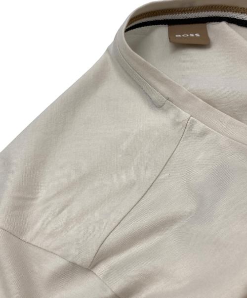 BOSS（ボス）BOSS (ボス) ロゴTシャツ ベージュ サイズ:Sの古着・服飾アイテム