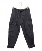 LOOPEルーペ）の古着「2タックイージーカーゴパンツ」｜ブラック