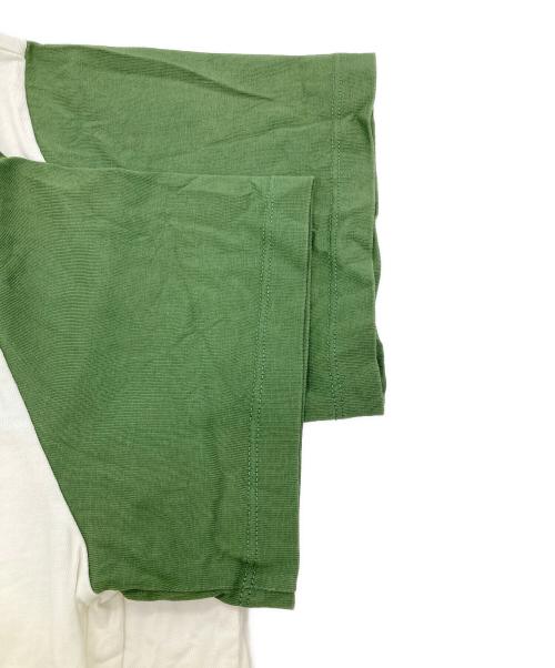 LOEWE（ロエベ）LOEWE (ロエベ) Paula’s Ibiza (パウラズ イビザ) ロゴプリントショートTシャツ アイボリー×グリーン サイズ:Sの古着・服飾アイテム