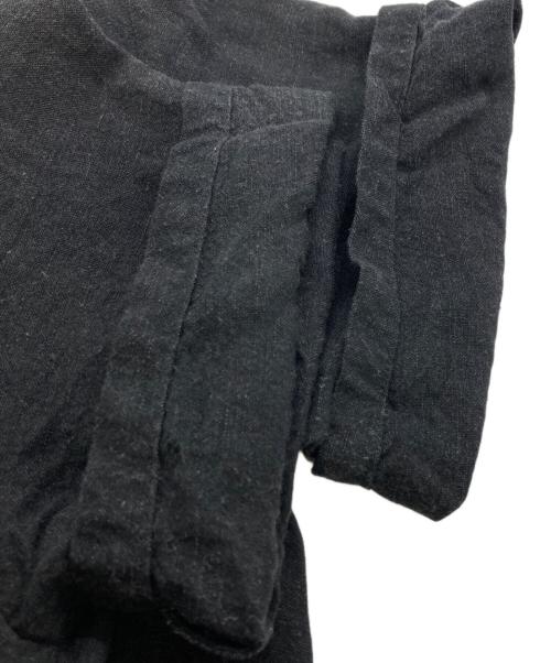 YAECA（ヤエカ）YAECA (ヤエカ) リネンブレンドシャツワンピース ブラック サイズ:MEDIUMの古着・服飾アイテム