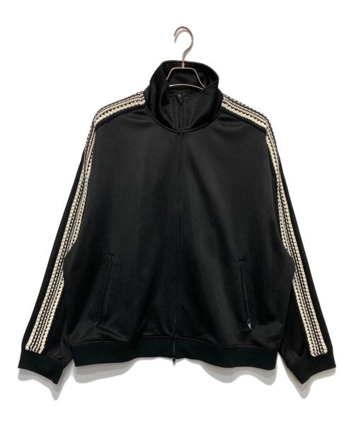 MAISON SPECIAL（メゾンスペシャル）MAISON SPECIAL (メゾンスペシャル) Prime-Over Crochet Line Track Jacket ブラック サイズ:02の古着・服飾アイテム