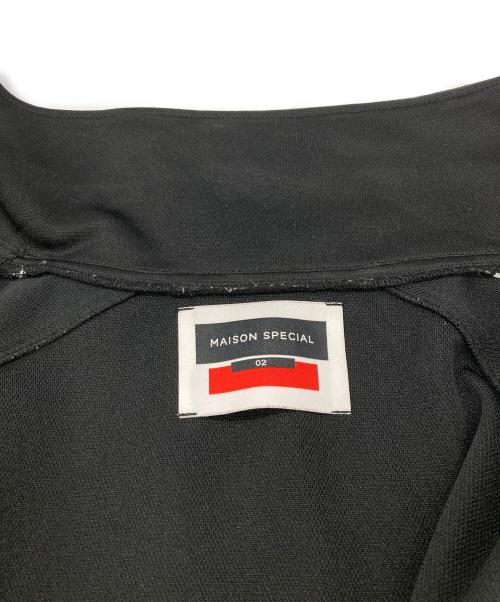 MAISON SPECIAL（メゾンスペシャル）MAISON SPECIAL (メゾンスペシャル) Prime-Over Crochet Line Track Jacket ブラック サイズ:02の古着・服飾アイテム