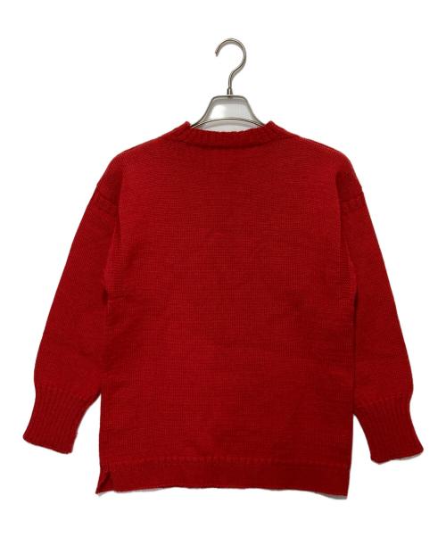 LeTricoteur（ル トリコチュール）LeTricoteur (ル トリコチュール) 英国製ガンジーセーター レッド サイズ:38の古着・服飾アイテム