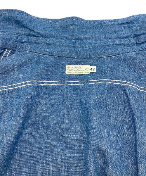 WAREHOUSE（ウエアハウス）WAREHOUSE (ウエアハウス) シャンブレーシャツ インディゴ サイズ:42の古着・服飾アイテム