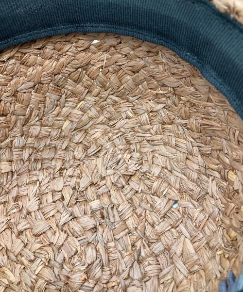 La Maison de Lyllis（ラメゾンドリリス）La Maison de Lyllis (ラメゾンドリリス) ラフィアハット ベージュ サイズ:57cmの古着・服飾アイテム