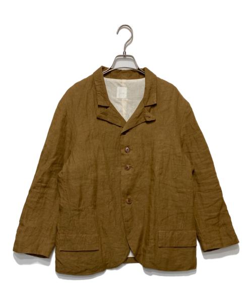 Gauze（ガーゼ）Gauze (ガーゼ) リネンジャケット ブラウン サイズ:Freeの古着・服飾アイテム