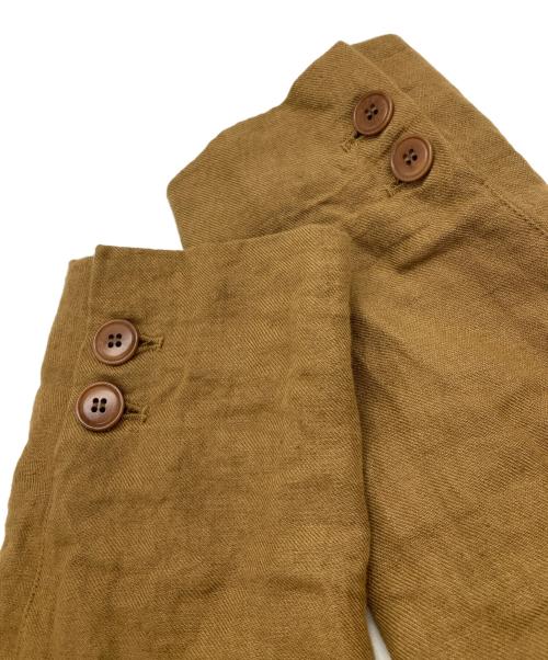 Gauze（ガーゼ）Gauze (ガーゼ) リネンジャケット ブラウン サイズ:Freeの古着・服飾アイテム