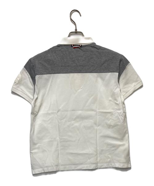 MONCLER（モンクレール）MONCLER (モンクレール) ポロシャツ ホワイト サイズ:Lの古着・服飾アイテム