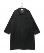 ENDER PRODUCTSアンダープロダクツ）の古着「ステンカラーコート」｜ブラック