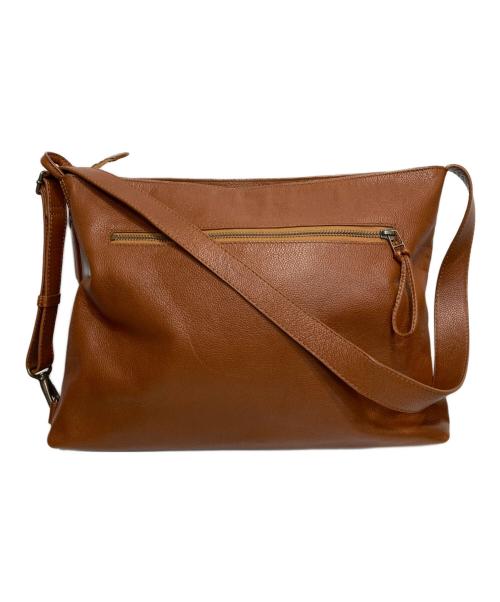 MOTHERHOUSE（マザーハウス）MOTHERHOUSE (マザーハウス) レザーショルダーバッグ ブラウンの古着・服飾アイテム