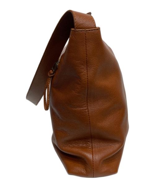 MOTHERHOUSE（マザーハウス）MOTHERHOUSE (マザーハウス) レザーショルダーバッグ ブラウンの古着・服飾アイテム