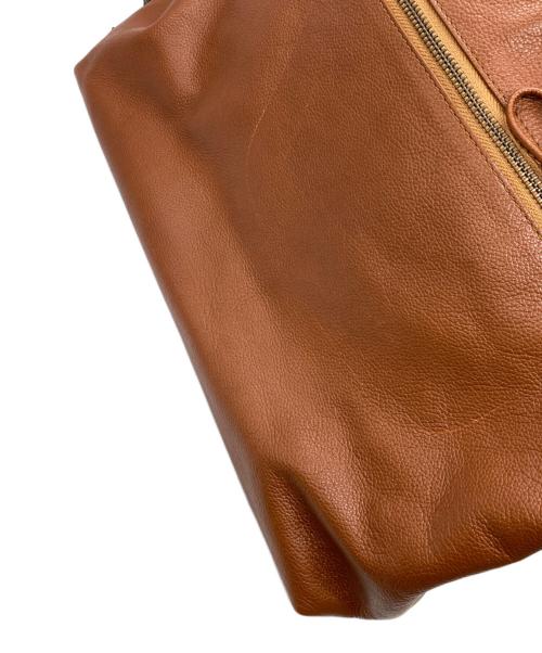 MOTHERHOUSE（マザーハウス）MOTHERHOUSE (マザーハウス) レザーショルダーバッグ ブラウンの古着・服飾アイテム