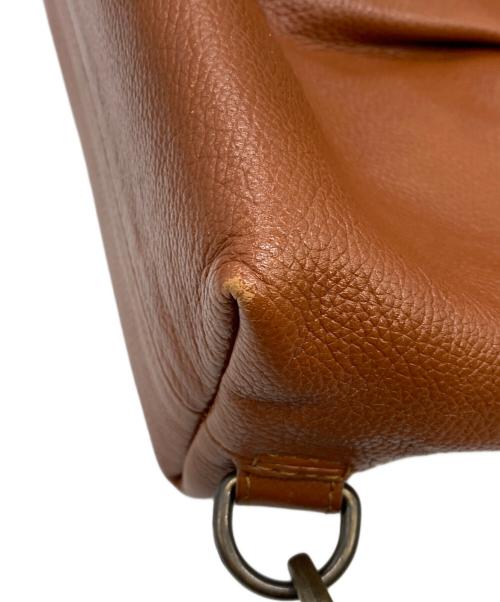 MOTHERHOUSE（マザーハウス）MOTHERHOUSE (マザーハウス) レザーショルダーバッグ ブラウンの古着・服飾アイテム