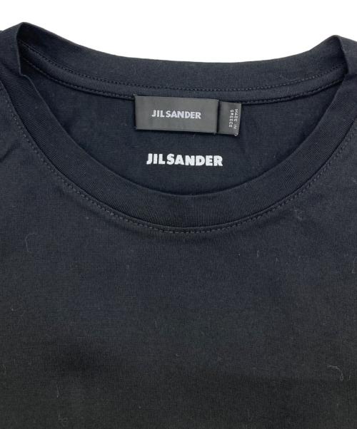 JIL SANDER（ジルサンダー）JIL SANDER (ジルサンダー) レイヤードデザインtシャツ ブラック×ブルー サイズ:XLの古着・服飾アイテム