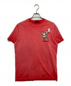 DSQUARED2ディースクエアード）の古着「プリントTシャツ」｜レッド