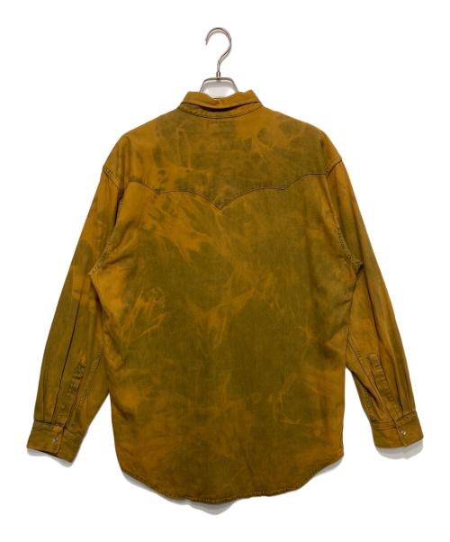 BANANA REPUBLIC（バナナリパブリック）BANANA REPUBLIC (バナナリパブリック) 製品染めウエスタンシャツ オレンジ サイズ:Ｌの古着・服飾アイテム