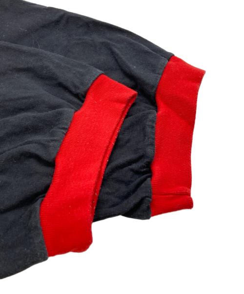 NIKE（ナイキ）NIKE (ナイキ) オールドプリントリンガーTシャツ レッド×ブラック サイズ:Ｍの古着・服飾アイテム
