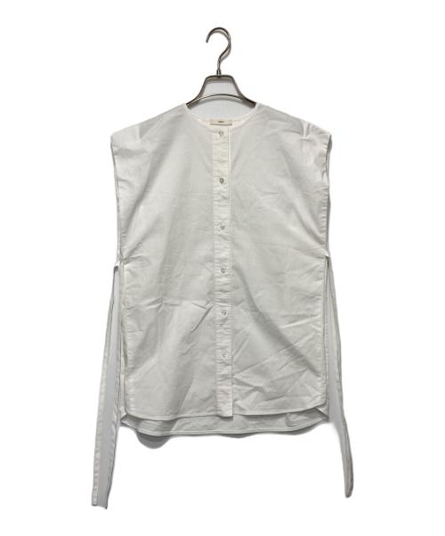 YORI（ヨリ）YORI (ヨリ) ウェッジラインブラウス ホワイト サイズ:Fの古着・服飾アイテム