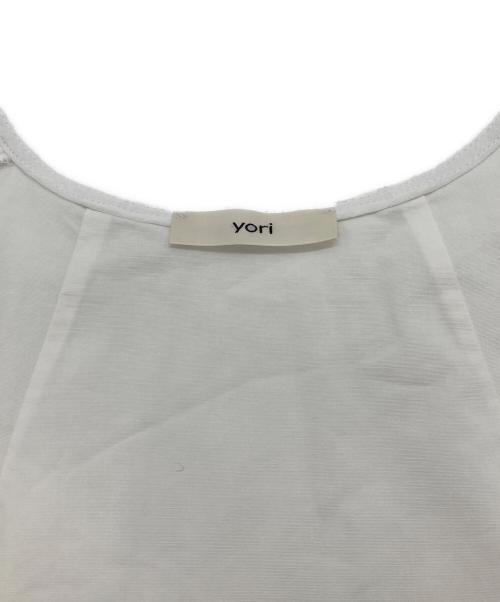 YORI（ヨリ）YORI (ヨリ) ウェッジラインブラウス ホワイト サイズ:Fの古着・服飾アイテム