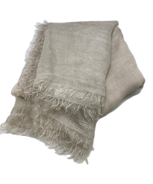 FALIERO SARTI（ファリエロサルティ）FALIERO SARTI (ファリエロサルティ) シルクブレンド大判ラメストール グレーの古着・服飾アイテム