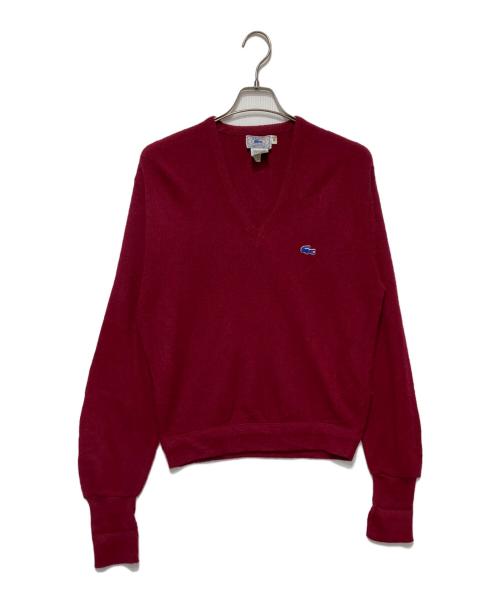 IZOD LACOSTE（アイゾッド ラコステ）IZOD LACOSTE (アイゾッド ラコステ) Vネックニット レッド サイズ:Ｍの古着・服飾アイテム