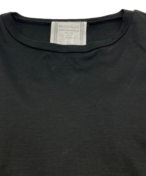 BEARDSLEY（ビアズリー）BEARDSLEY (ビアズリー) 布帛コンビウシロフレアカットソー ネイビー サイズ:Fの古着・服飾アイテム