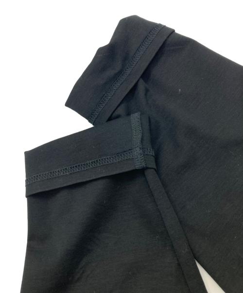 BEARDSLEY（ビアズリー）BEARDSLEY (ビアズリー) 布帛コンビウシロフレアカットソー ネイビー サイズ:Fの古着・服飾アイテム