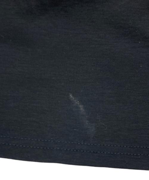 BEARDSLEY（ビアズリー）BEARDSLEY (ビアズリー) 布帛コンビウシロフレアカットソー ネイビー サイズ:Fの古着・服飾アイテム