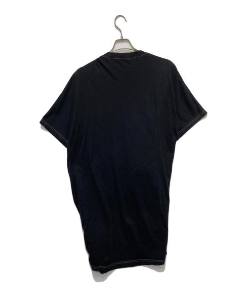 Acne studios（アクネ ストゥディオス）Acne studios (アクネ ストゥディオス) オーバーサイズデザインtシャツ ブラック サイズ:XSの古着・服飾アイテム