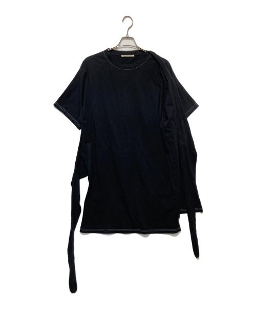 Acne studios（アクネ ストゥディオス）Acne studios (アクネ ストゥディオス) オーバーサイズデザインtシャツ ブラック サイズ:XSの古着・服飾アイテム