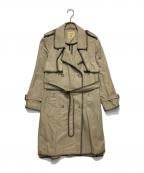 FADTHREEファドスリー）の古着「ステッチパイピングトレンチコート」｜ベージュ