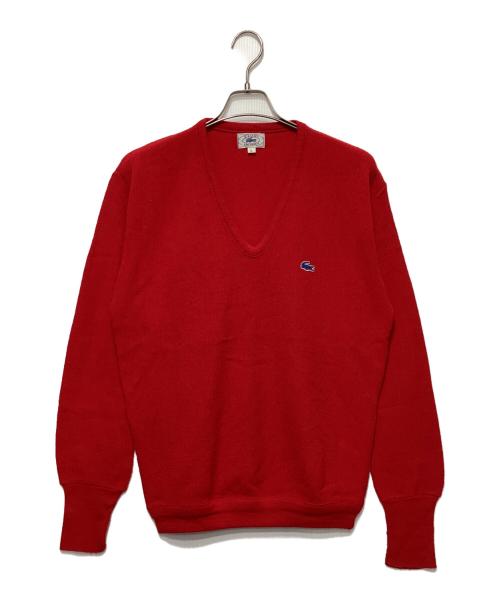 IZOD LACOSTE（アイゾッド ラコステ）IZOD LACOSTE (アイゾッド ラコステ) Vネックニット レッド サイズ:Ｌの古着・服飾アイテム