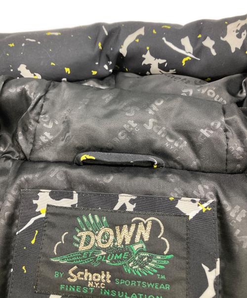 SCHOTT BROS.（ショット）SCHOTT BROS. (ショットブロス) 2TONE DOWN PARKA/ダウンパーカー ブラック サイズ:Mの古着・服飾アイテム