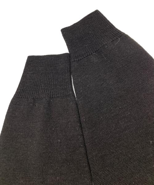 MHL（エムエイチエル）MHL (エムエイチエル) ウールリネンハーフジップニット ブラック サイズ:Ｌの古着・服飾アイテム