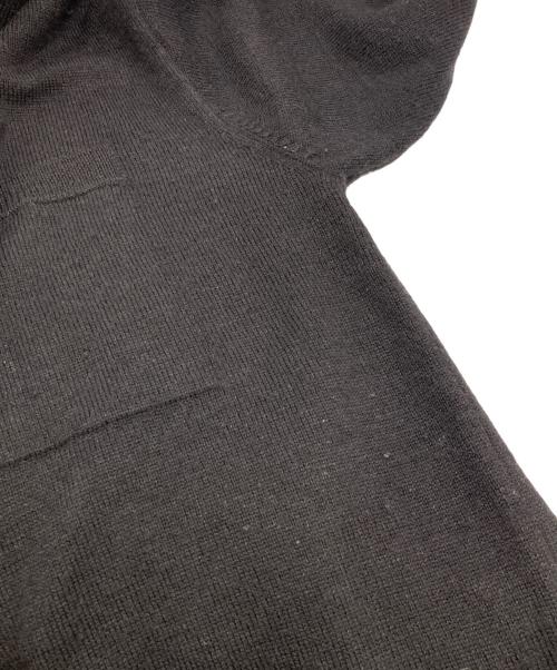 MHL（エムエイチエル）MHL (エムエイチエル) ウールリネンハーフジップニット ブラック サイズ:Ｌの古着・服飾アイテム