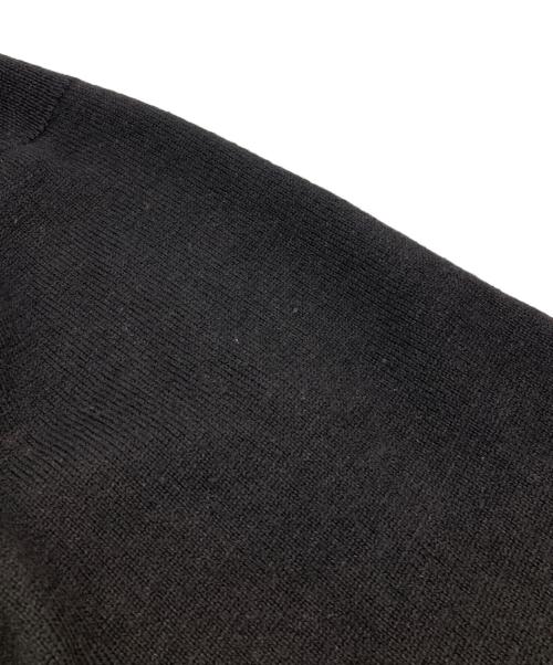 MHL（エムエイチエル）MHL (エムエイチエル) ウールリネンハーフジップニット ブラック サイズ:Ｌの古着・服飾アイテム