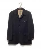 BURBERRY LONDONバーバリーロンドン）の古着「裏チェックウールコート」｜ブラック