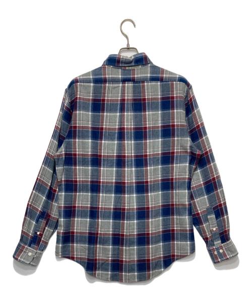 BROOKS BROTHERS（ブルックスブラザーズ）BROOKS BROTHERS (ブルックスブラザーズ) ボタンダウンシャツ グレー×ブルー サイズ:Lの古着・服飾アイテム