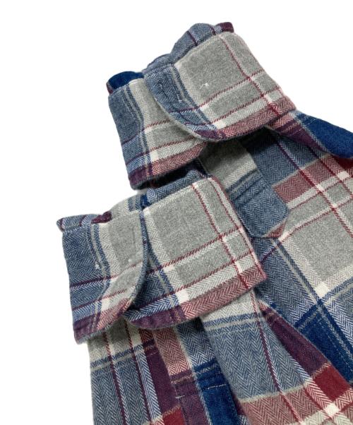 BROOKS BROTHERS（ブルックスブラザーズ）BROOKS BROTHERS (ブルックスブラザーズ) ボタンダウンシャツ グレー×ブルー サイズ:Lの古着・服飾アイテム