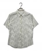 PAUL SMITHポールスミス）の古着「リーフ柄半袖シャツ」｜グリーン