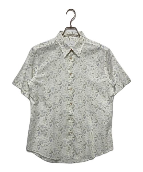 PAUL SMITH（ポールスミス）PAUL SMITH (ポールスミス) リーフ柄半袖シャツ グリーン サイズ:Ｌの古着・服飾アイテム