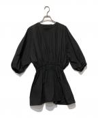 freadaフリーダ）の古着「ボリュームスリーブブラウス」｜ブラック
