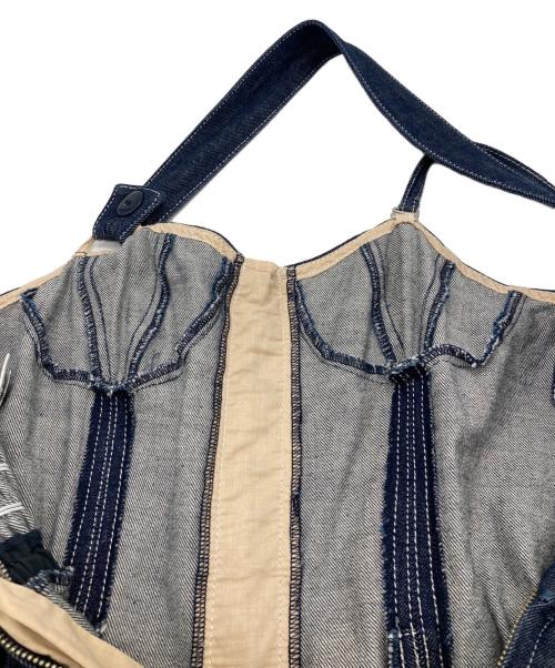 CASA FLINE（カーサフライン）CASA FLINE (カーサフライン) フロントホックデニムロングワンピース インディゴ サイズ:Fの古着・服飾アイテム