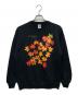 JERZEES（ジャージーズ）の古着「メイプルプリントスウェット」｜ブラック