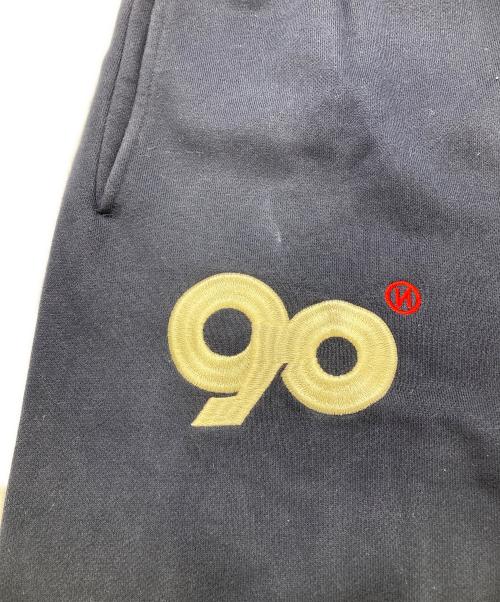 9090（9090）9090 (9090) 90 Logo SWEAT PANTS ネイビー サイズ:Lの古着・服飾アイテム
