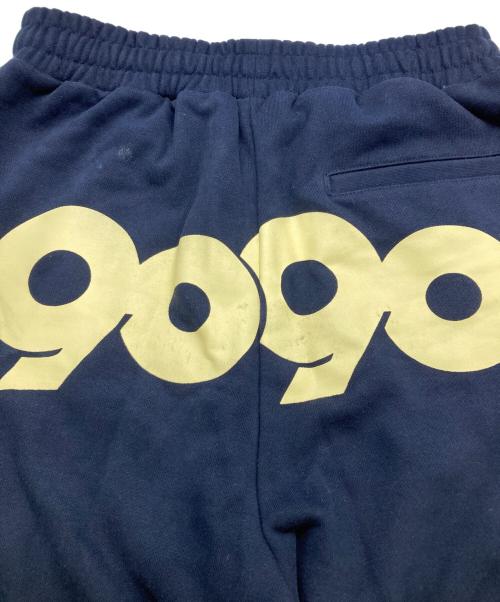 9090（9090）9090 (9090) 90 Logo SWEAT PANTS ネイビー サイズ:Lの古着・服飾アイテム