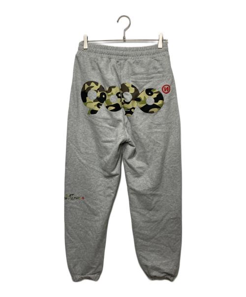 9090（9090）9090 (9090) 90 Logo SWEAT PANTS グレー サイズ:Lの古着・服飾アイテム