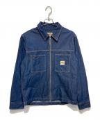 stussyステューシー）の古着「DENIM ZIP UP WORK JACKET」｜インディゴ
