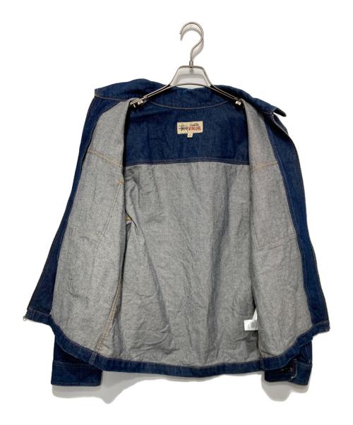 stussy（ステューシー）stussy (ステューシー) DENIM ZIP UP WORK JACKET インディゴ サイズ:Ｍの古着・服飾アイテム